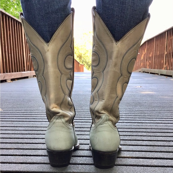 🤠 Vintage Laramie mint green Cowboy Boots - Picture 5 of 14